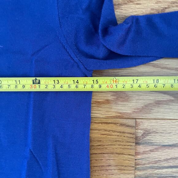 J. Crew Tippi Merino Wool Crewneck Sweater Womens XXS Royal Blue Classic Basic - Picture 6 of 7